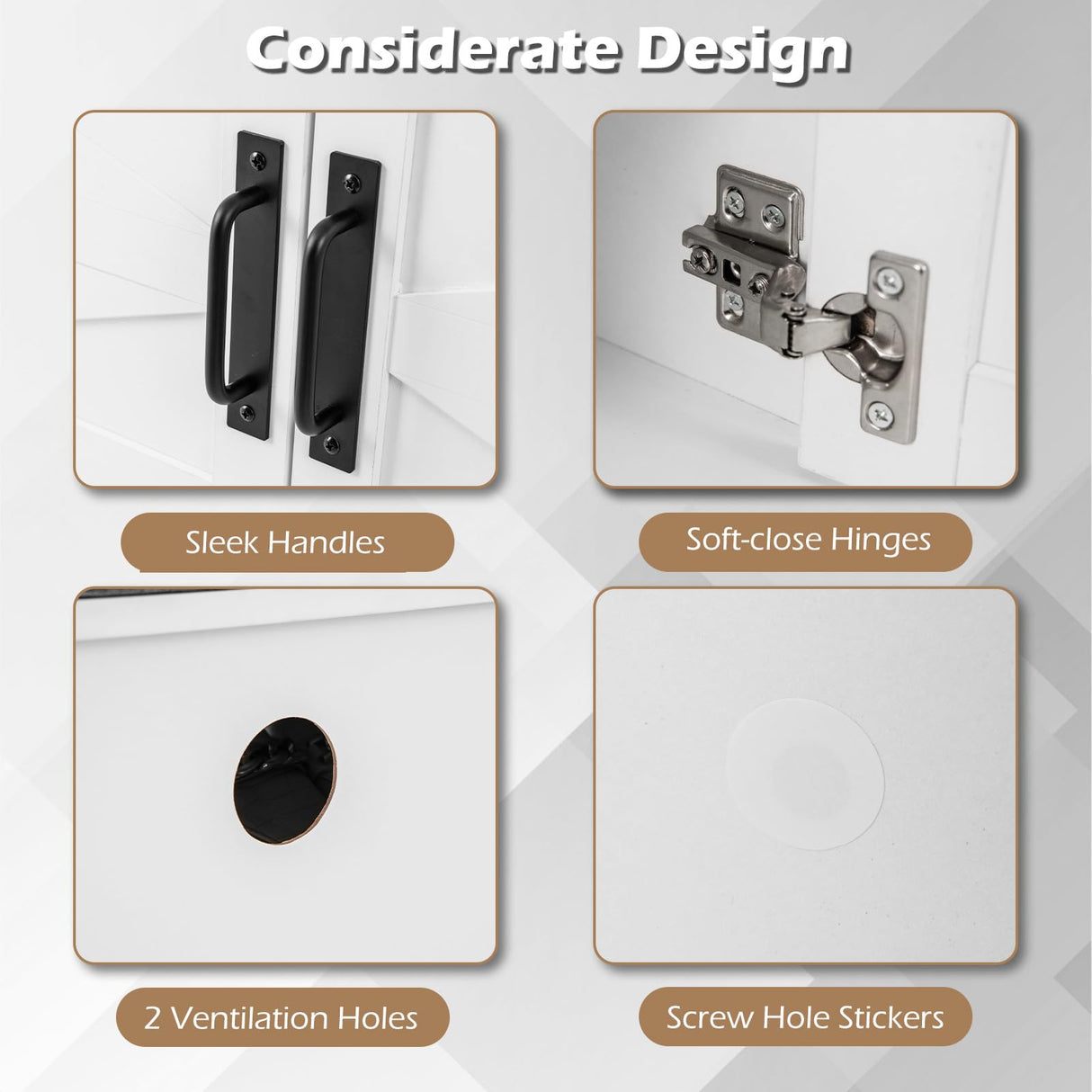 Giantex Shoe Storage Bench with Cushion, 2-Tier Entryway Bench w/2 Barn Doors & 2 Adjustable Shelves, Farmhouse Shoe Storage Cabinet for Entryway, Living Room, Hallway, Bedroom, White Giantex