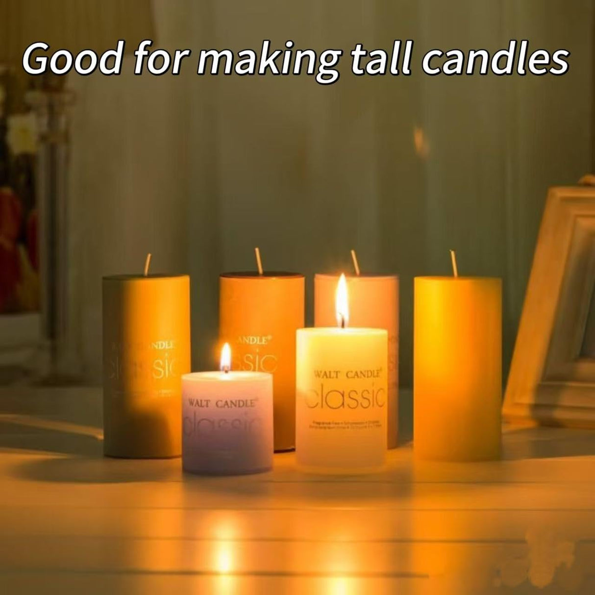 Candle Wicks 100 PCS 8 inch Hemp Candle Wicks 2.5mm Organic Beeswax Candle Wicks for Candle Making Edible Candle Wick for Butter Candle Hemp Candle Wick Phinicco