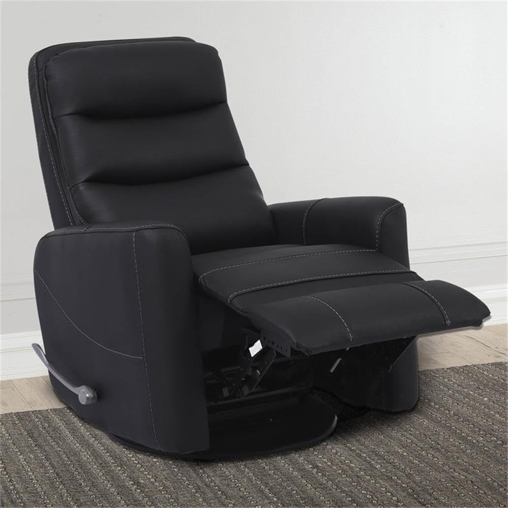 Parker Living Hercules - Black Manual Swivel Glider Recliner Parker Living