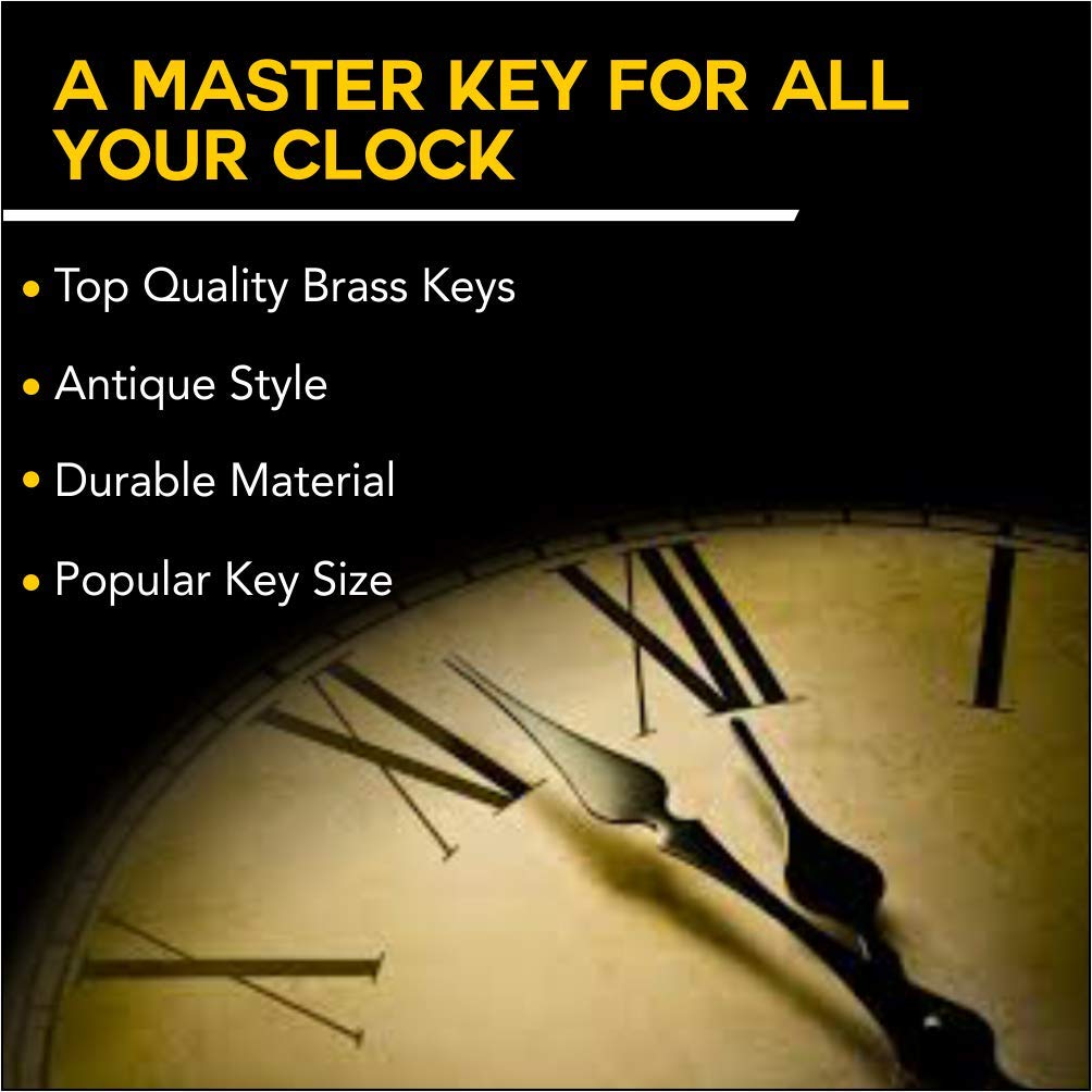 Brass Blessing Clock Winding Key - 5024 Brass Blessing