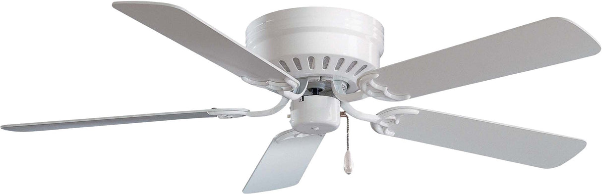 Minka-Aire F565-WH Mesa 52 Inch Flush Mount Low Profile Ceiling Fan in White Finish MINKA-AIRE