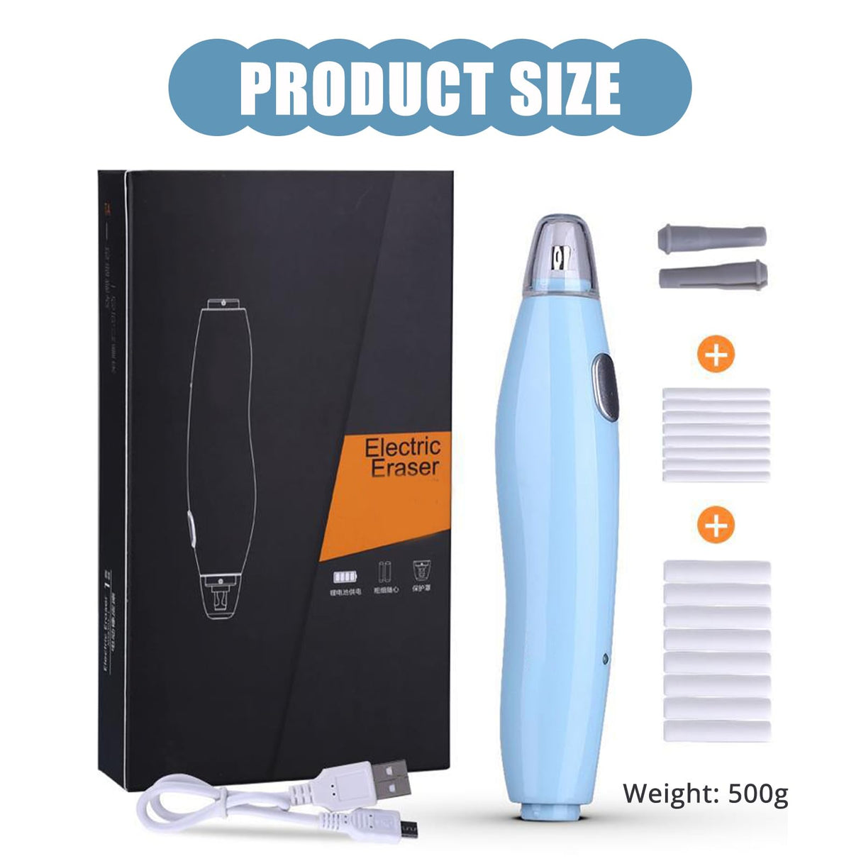 Artist Electric Eraser with 16 Refills Automatic Electric Eraser Portable Pencil Eraser Set for Sketching and Drafting GORBUS