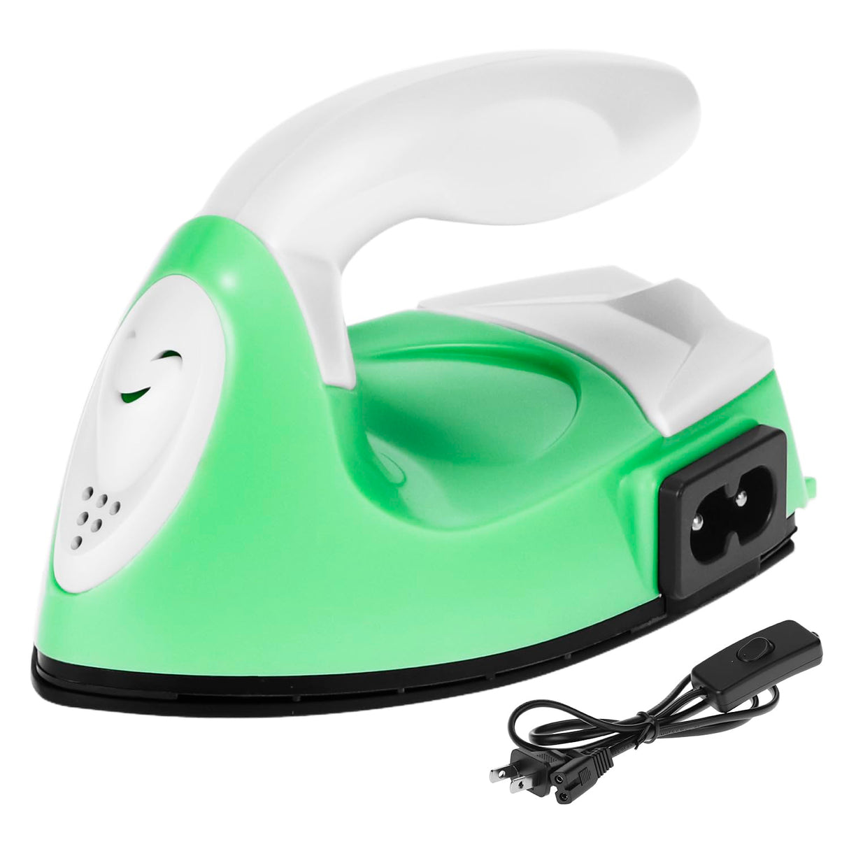 QWORK Mini Craft Iron Mini Heat Press, Heat Machine for Fabrics & Heat Transfer Vinyl, DIY T-Shirts, Shoe, Green QWORK