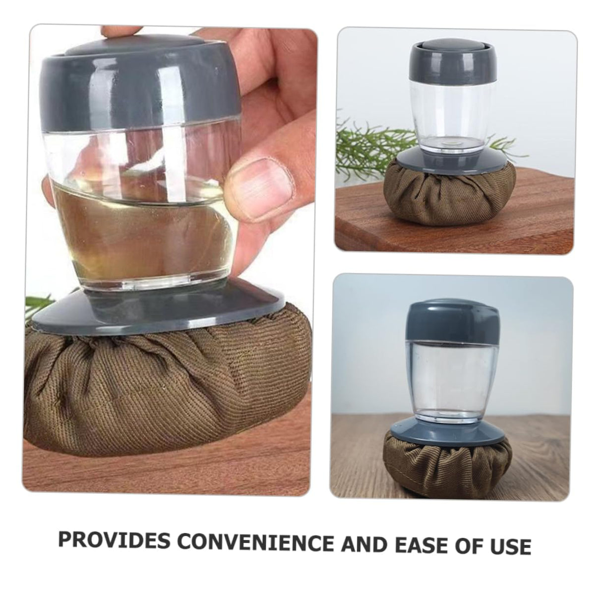 STOBAZA Pancake Set Oil Brush Grease Brush Condiments Containers Pancake Making Tools Versatile Set Multifunctional Oil Mop Oil Wiper For Kitchen STOBAZA