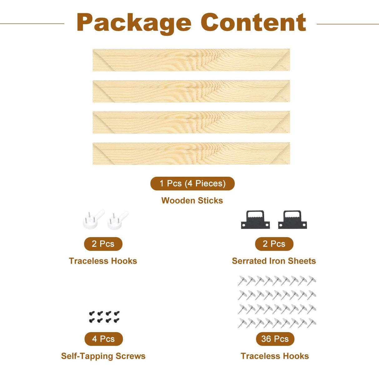 uxcell DIY Canvas Stretcher Bars, 8 x 8 Inch Canvas Frame Wooden Frames Kit Sturdy Stretcher Frames for Oil Paintings Prints Posters uxcell