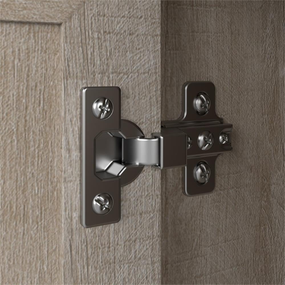 Bush Furniture Key West Tall TV Stand with Set of 2 Bookcases in Washed Gray, Farmhouse Entertainment Center for 65 Inch Television Bush Furniture