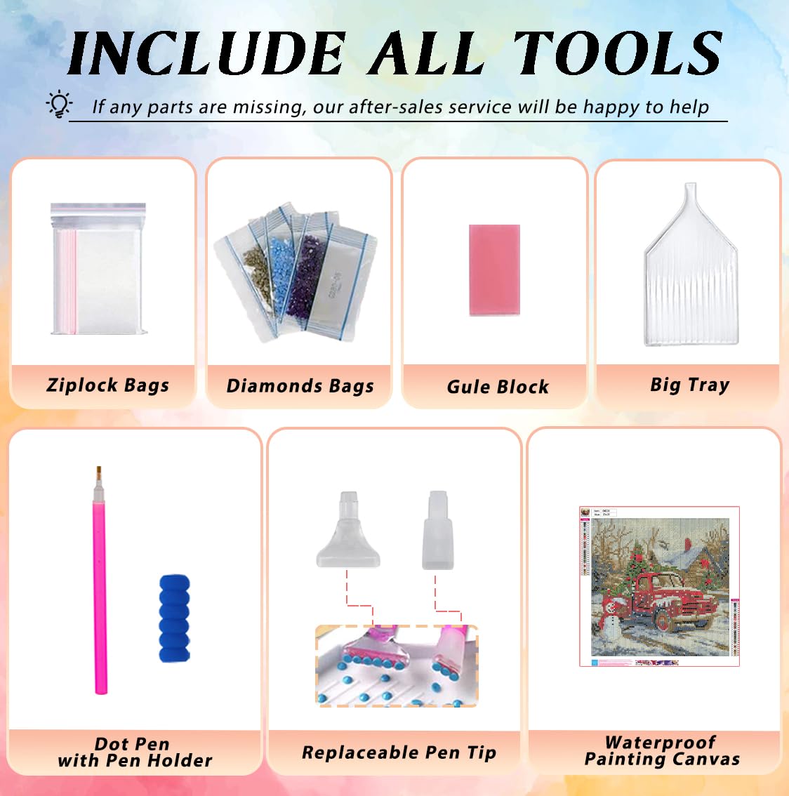 CRZMODE Christmas Diamond Art Kits for Adults,Truck Diamond Painting Kits for Adults Beginners,5D DIY Round Full Drill Gem Art Paint by Diamonds Dots Crafts Kits for Home Decor Gift 14x14inch CRZMODE