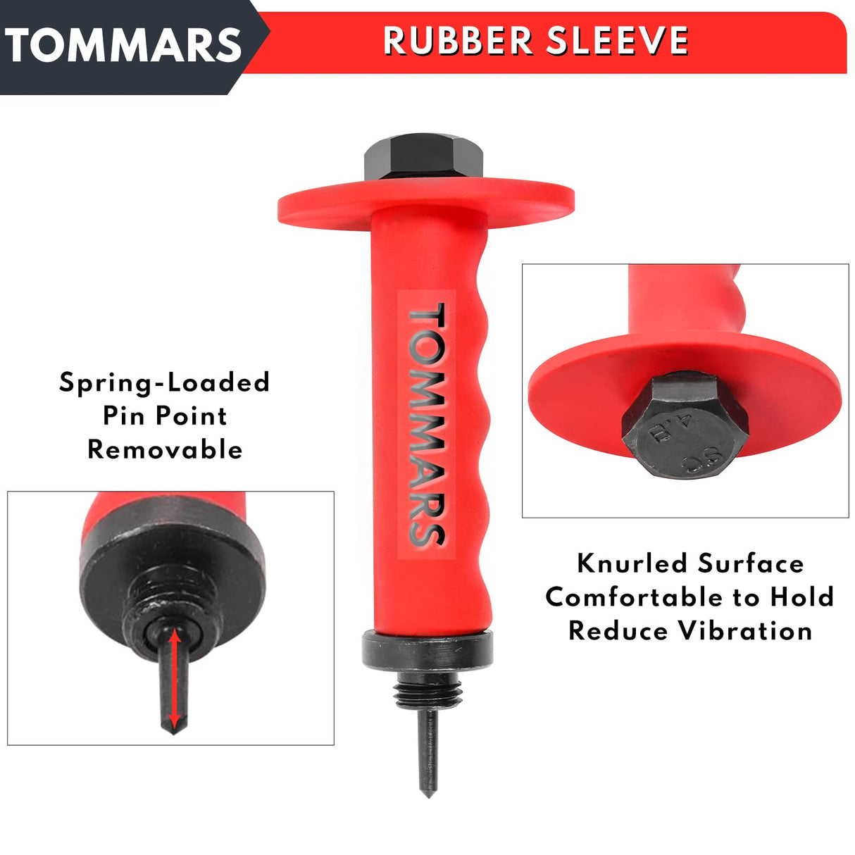 TOMMARS Hollow Punch Kit with Pin Point Punch Shaft Hole Cutter Set Gasket Punch Tools Gasket Cutter 14 PCS 5mm-35mm 3/16" to 1-3/8" TOMMARS