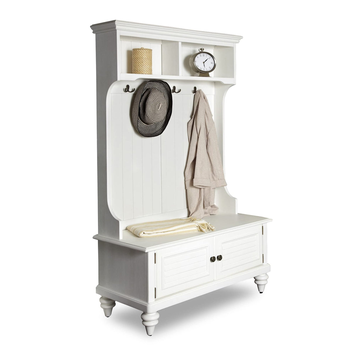 Bermuda White Hall Tree by Home Styles homestyles