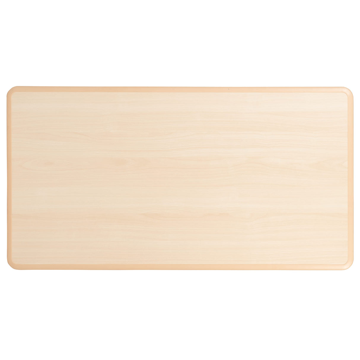 Flash Furniture Wren Adjustable Classroom Activity Table for School and Home, Plastic Activity Table for Kids, 23.625" W x 47.25" L, Natural Flash Furniture