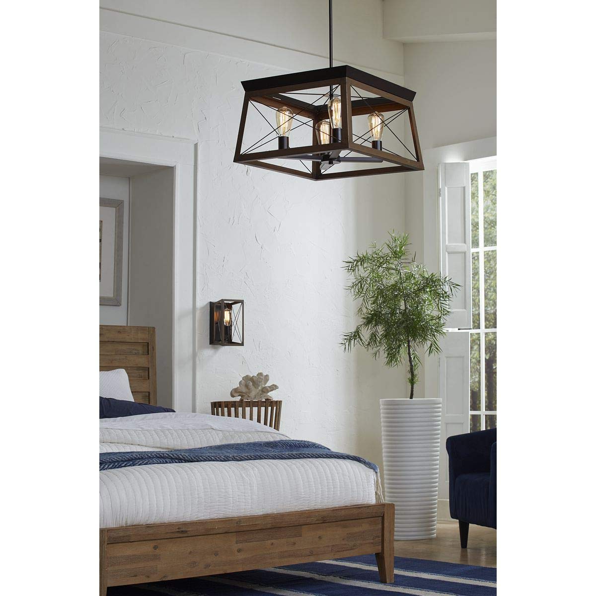 Progress Lighting P710012-020 Briarwood Antique Bronze One-Light Wall Sconce, Architectural Progress Lighting