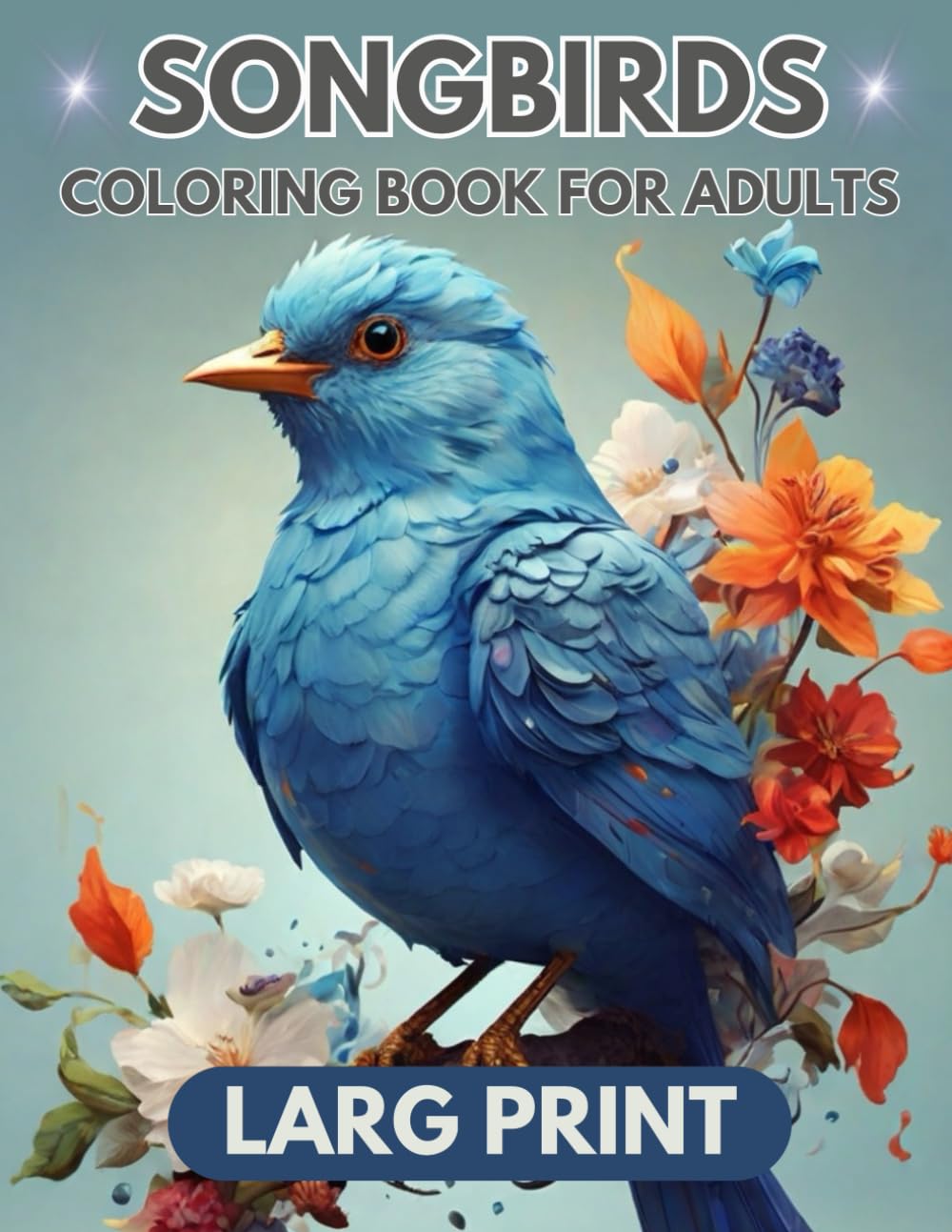 Songbirds coloring book for adults: Relax and Unwind with Beautiful Songbird Designs Majosta