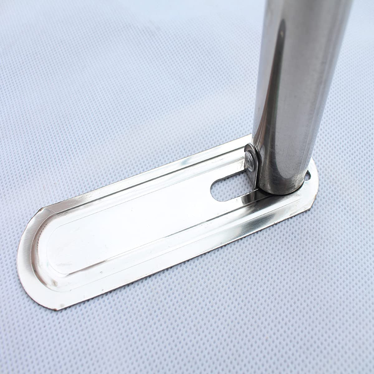 Mengersi Canopy Bed Frame Post Stainless Steel Four Corner Bed Canopy Poles Mosquito Net Frame Bracket Fit for Metal Bed Wood Bed Twin Size (Silver) Mengersi