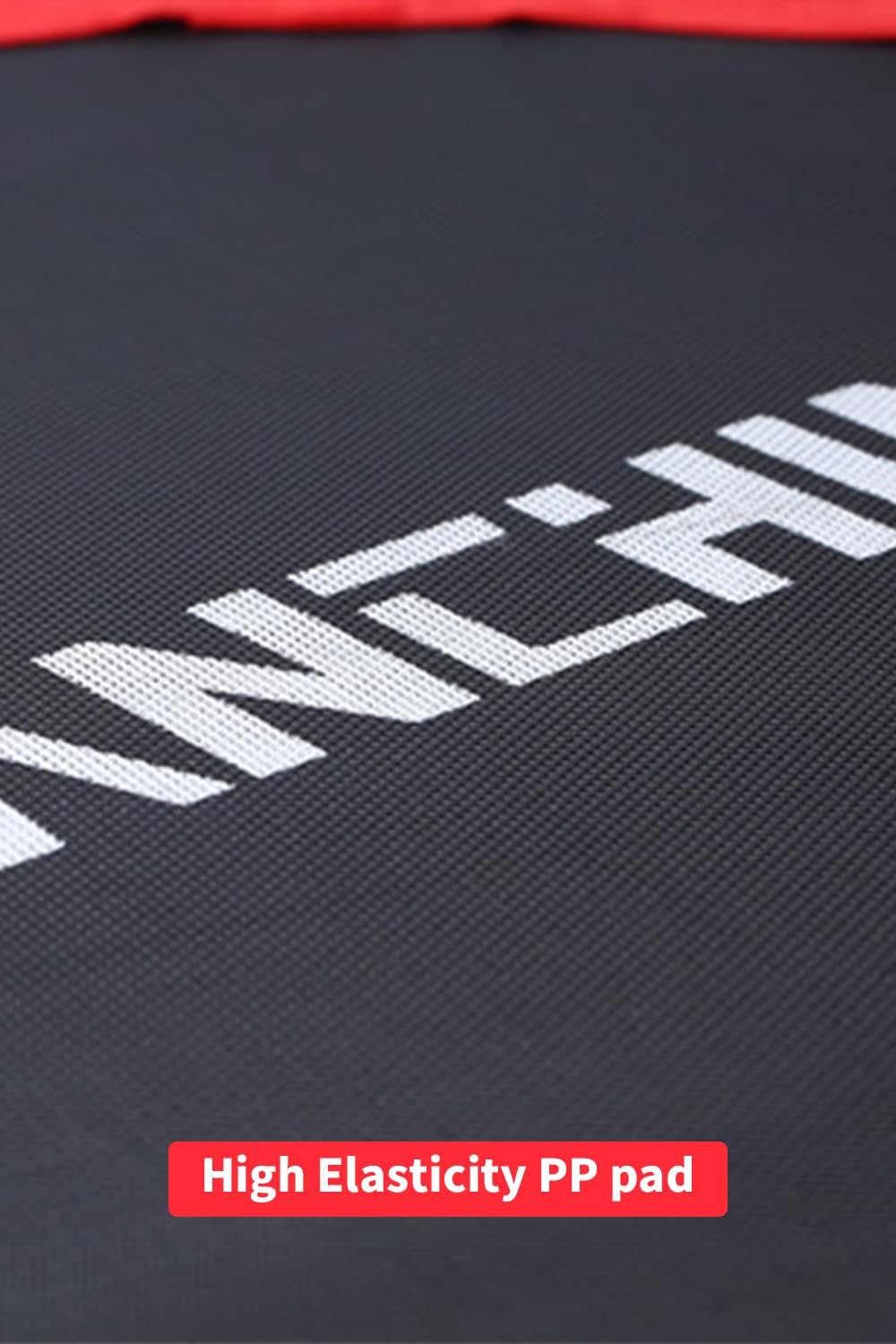 Kanchimi 550 LBS Foldable Mini Trampoline, 40" Fitness Trampoline Without armrests/U Shape Adjustable Foam Handle, Stable & Quiet Exercise Rebounder for Adults Indoor/Outdoor Workout (Black, 40 inch) Kanchimi