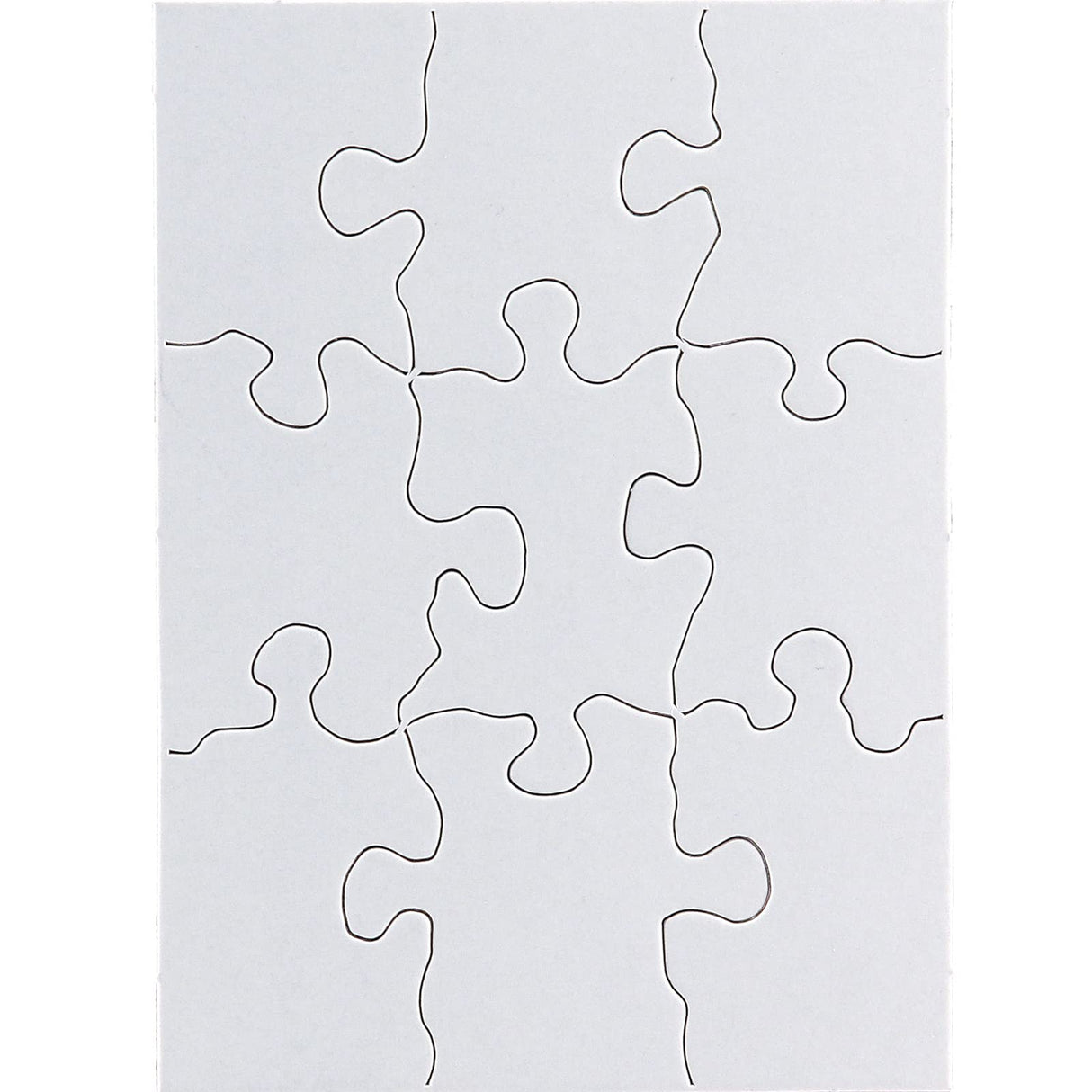 24 Blank Jigsaw Puzzles – 4 x 5.5 Inch, 9 Pieces Each – Hygloss DYI party invites, Perfect for Decorating, Kids' Activities, Arts & Crafts or Party Favors - Puzzle Pieces to Draw On for Crafts Hygloss