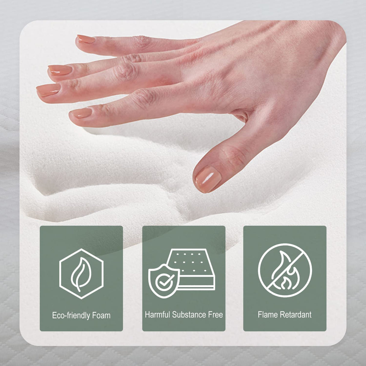 PayLessHere 10 Inch Twin Gel Memory Foam Mattress Fiberglass Free/CertiPUR-US Certified/Bed-in-a-Box/Cool Sleep & Comfy Support PayLessHere