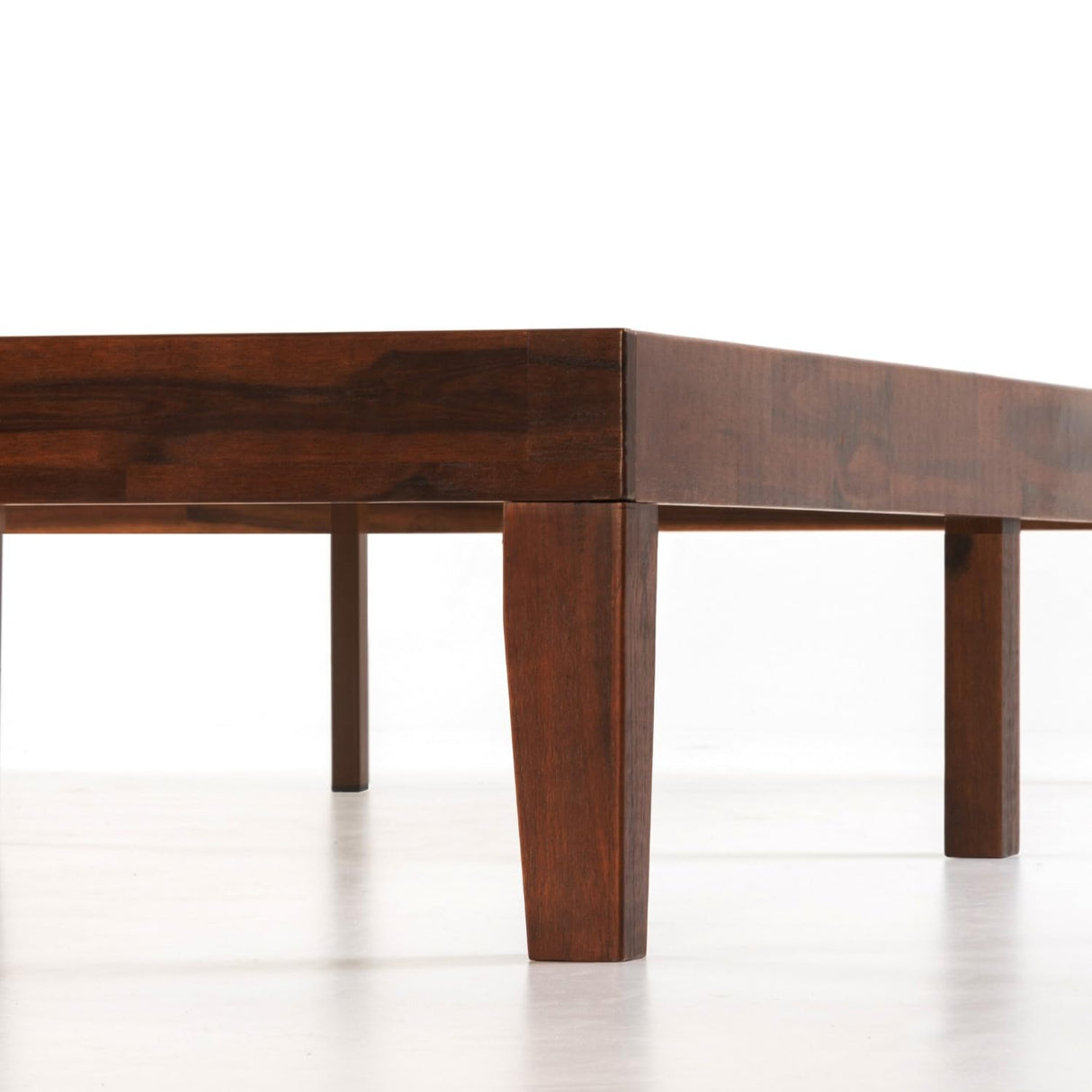 Mellow Naturalista Classic - 12 Inch Solid Wood Platform Bed with Wooden Slats, No Box Spring Needed, Easy Assembly, Queen, Espresso Mellow