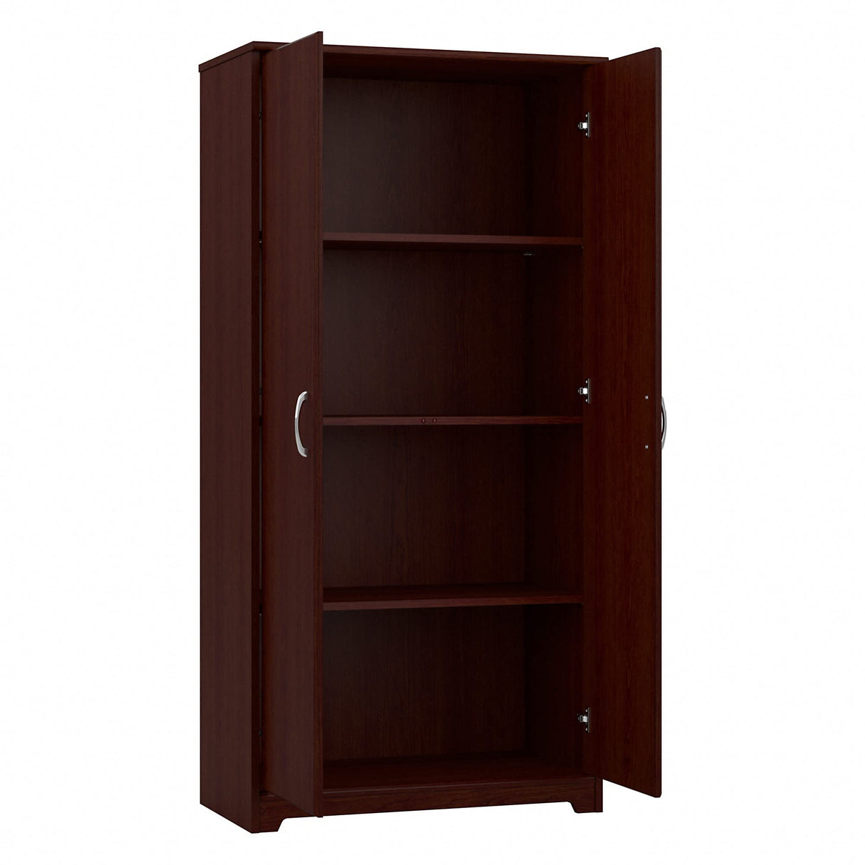 Bush Furniture Cabot Kitchen Pantry Cabinet with Doors, Tall, Harvest Cherry Bush Business Furniture