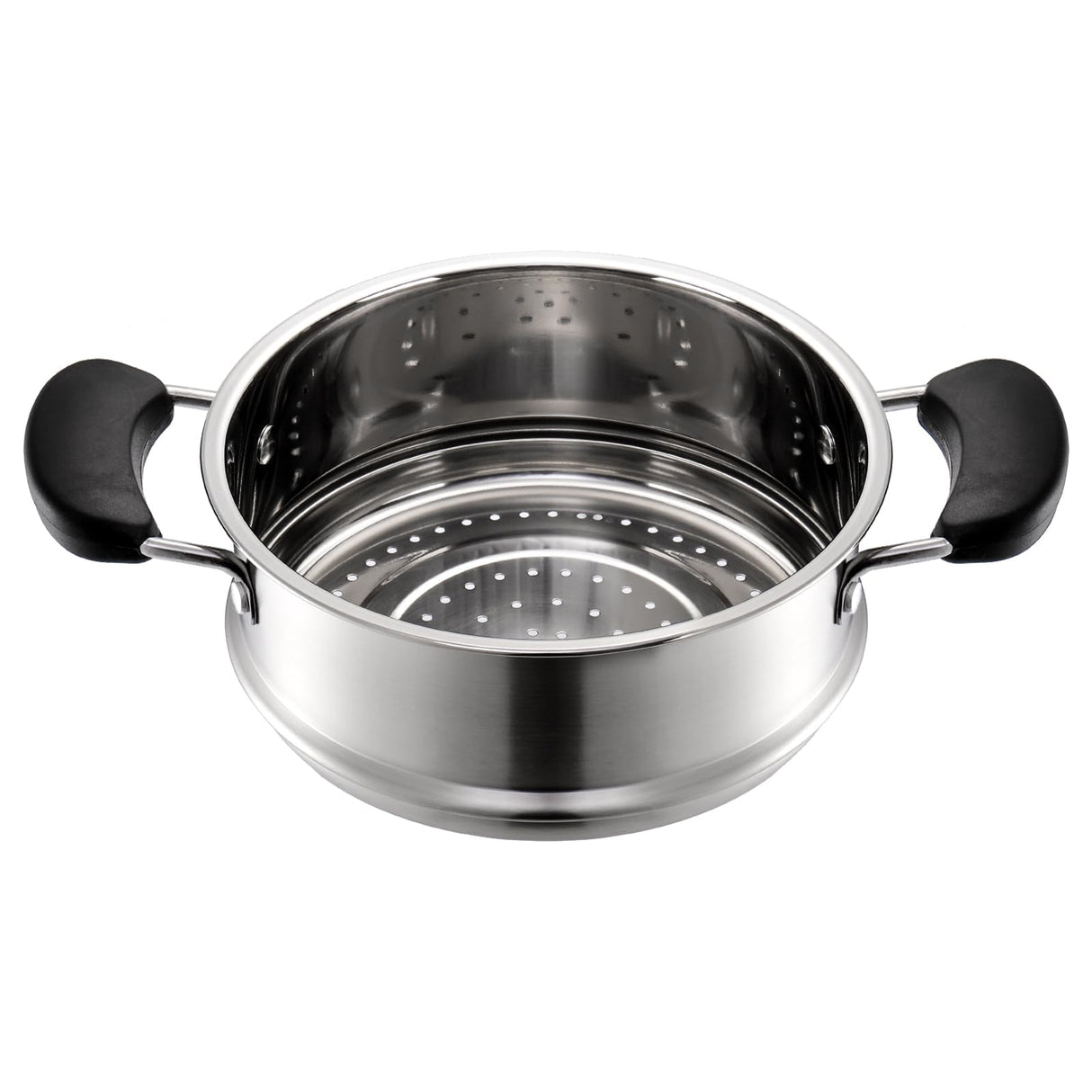 ZENFUN Stainless Steel Steamer Pot with Basket, 1.8 Quart Stock Pot with Glass Lid, Mini Steaming Pot Cookware with Handle, Metal Cooking Steamer for Vegetable, Stews, Pasta, Sauce, Food, Support for ZENFUN