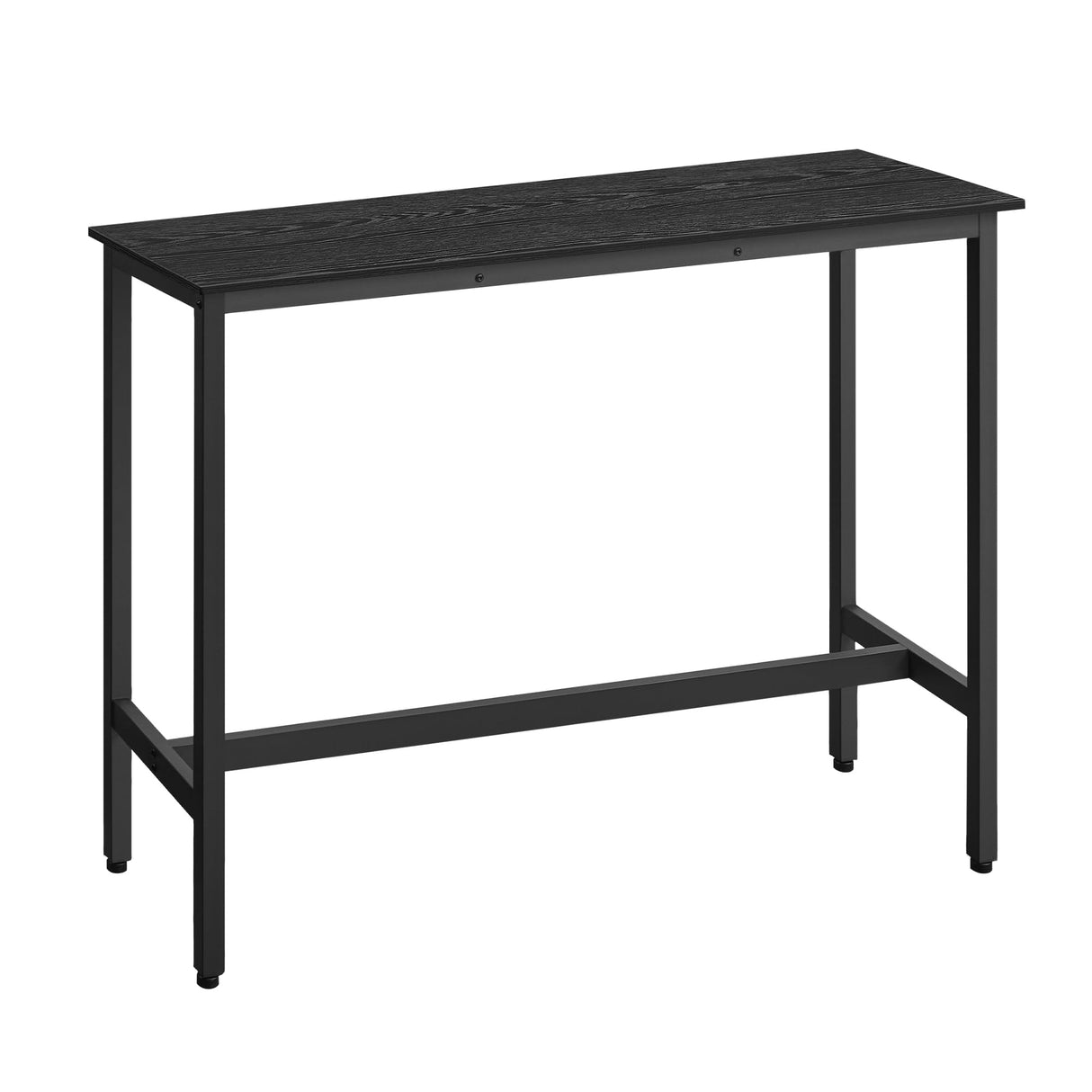 VASAGLE Bar Table, Narrow Long Bar Table, Kitchen Dining Table, High Pub Table, Sturdy Metal Frame, Industrial Design, 15.7 x 47.2 x 35.4 Inches, Ebony Black and Ink Black ULBT120B56 VASAGLE