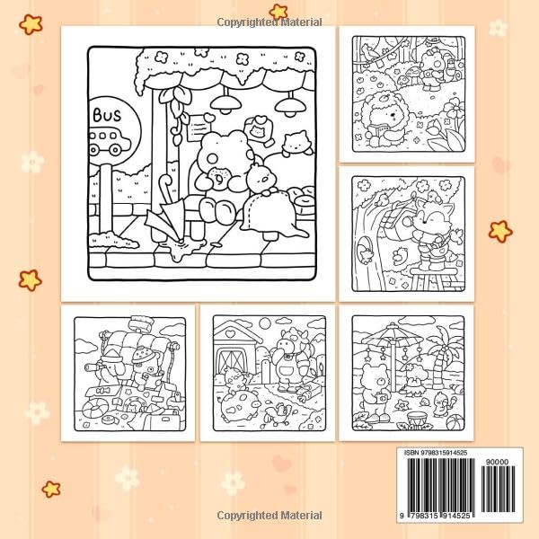 Little Cuddles: Coloring Book for Adults and Teens Featuring Cute Animal Friends for Relaxation (Cozy & Cute Coloring) Independently Published