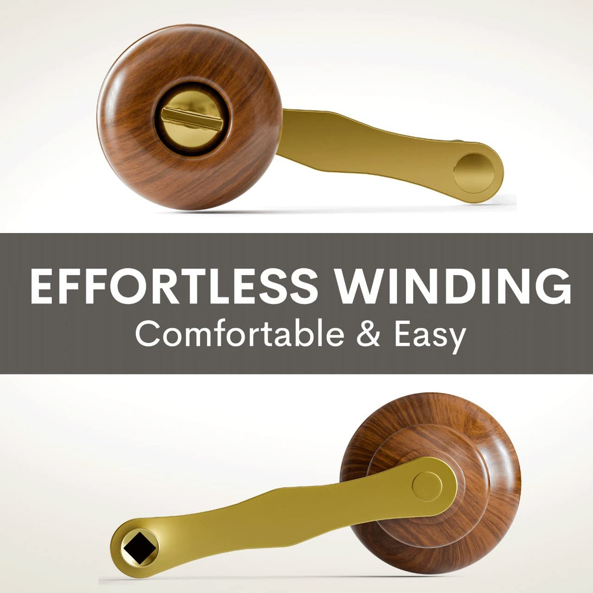 Grandfather Clock Winding Key Crank Winder Sligh Ridgeway Pearl NATIKON