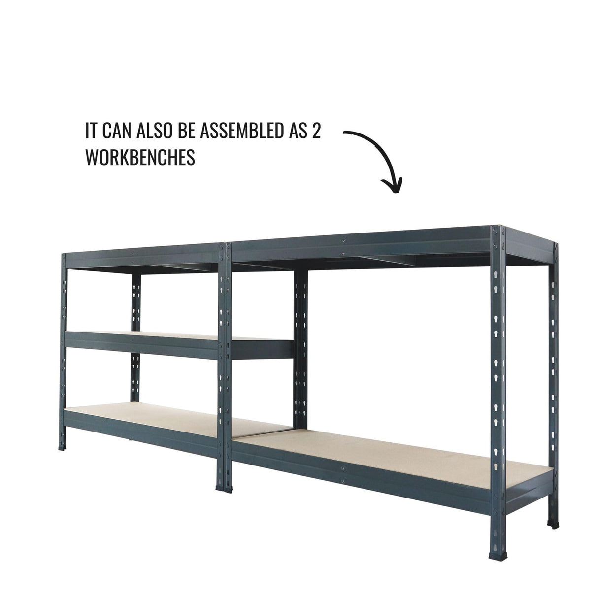 AR Shelving Heavy-Duty Garage Shelving, 5-Shelf Unit, 800-Lb. Capacity Per Shelf, 36in.W x 18in.D x 70in.H, Model# TR18C505KGEDD9G00 AR Shelving