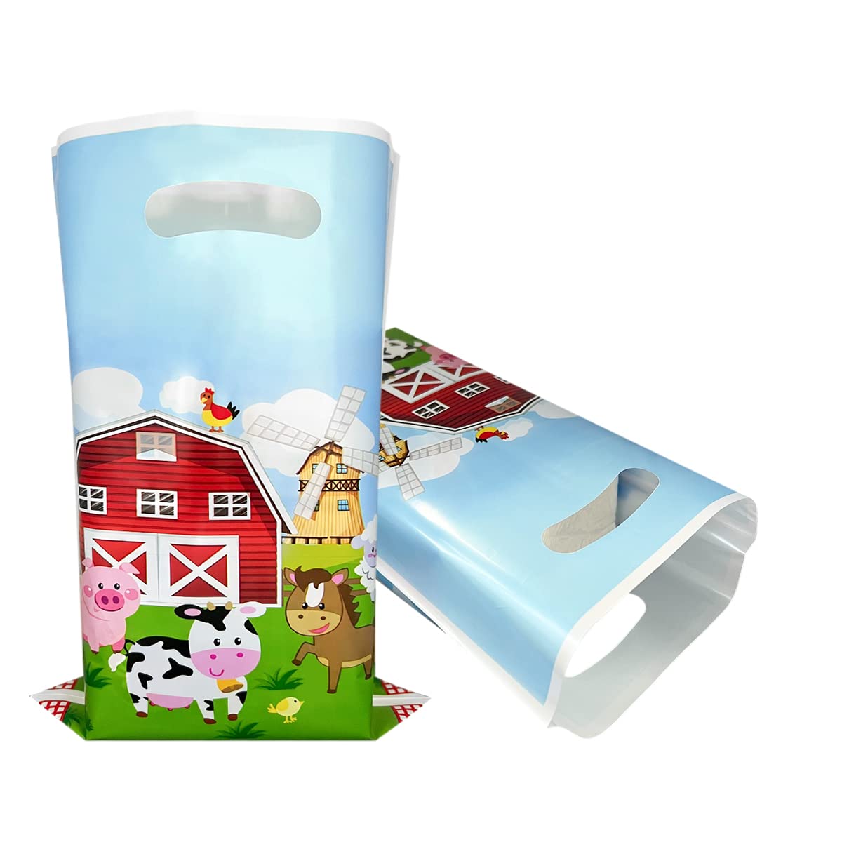 OULUN 30Pcs Farm Party Favor Bags, Farm Animal Birthday Gift Candy Bags, Farm Themed Party Supplies,Farmhouse Themed Party Decorations OULUN