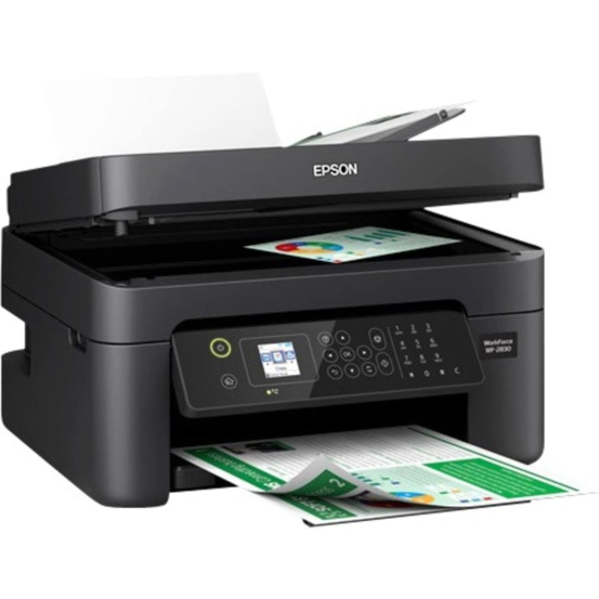 Epson Workforce WF-2930 Wireless All-in-One Printer with Scan, Copy, Fax, Auto Document Feeder, Automatic 2-Sided Printing and 1.4" Color Display Epson