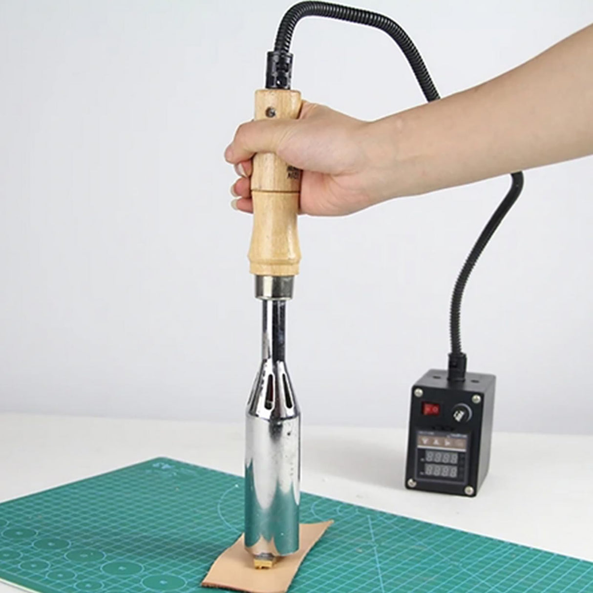 TOPWOOZU Custom Electric Branding Iron with Adjustable Temperature for Wood, Leather, and Paper TOPWOOZU