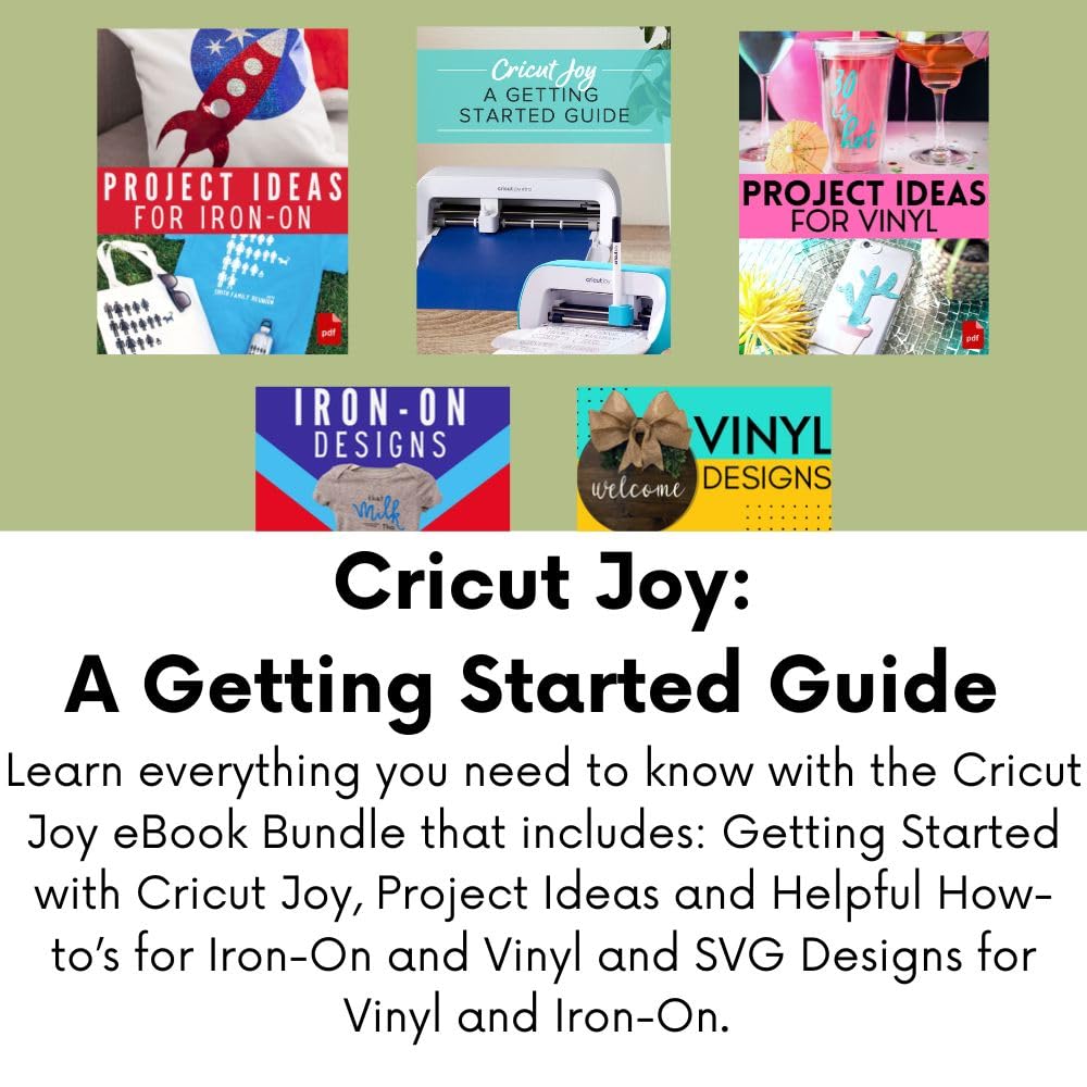 Cricut Joy Machine with Rainbow Smart Permanent Vinyl, Starter Tool Set and Transfer Tape Bundle - Beginner Bluetooth Craft Cutting Machine Kit for Customized Cards, Small Decor Projects and Decals Cricut