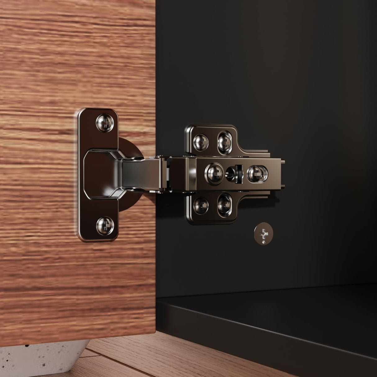 ECACAD 78.7" Modern TV Stand for TVs up to 80", Two-Tone Entertainment Center Media Console TV Table with 2 Drawers, 2 Doors & Hidden Compartments, Brown and Black ECACAD