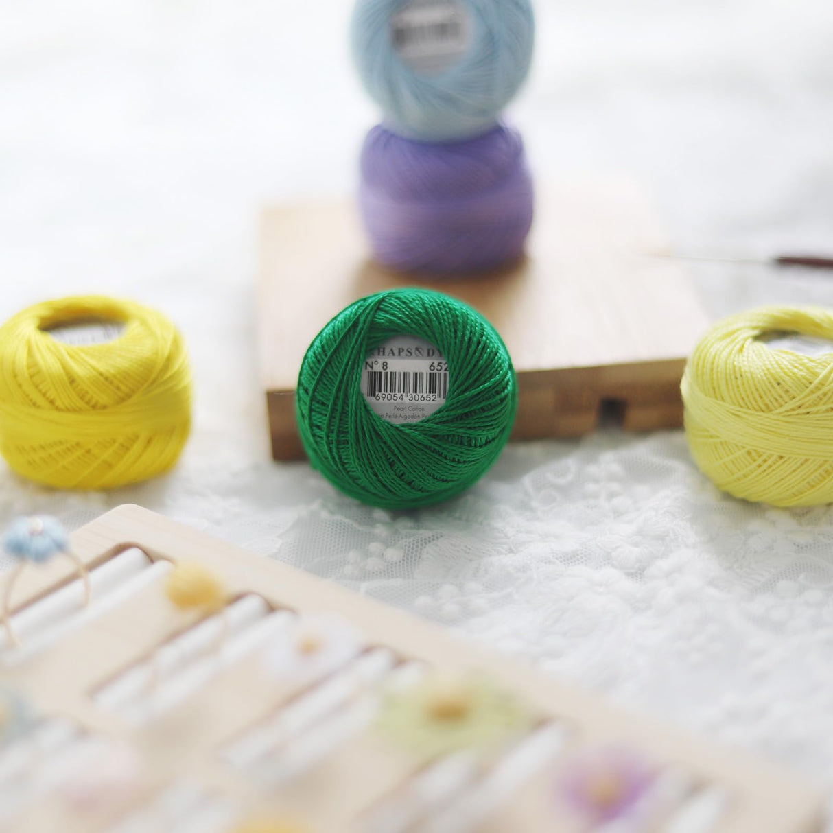 Rhapsody 12 Balls Set Pearl Cotton Thread Size 8 Crochet Thread Embroidery Perle Hand Knitting, Embroidery, Cross-Stitch, Sewing, Needlepoint, DIY, Quilting (Set Canyon Sunset) RHAPSODY