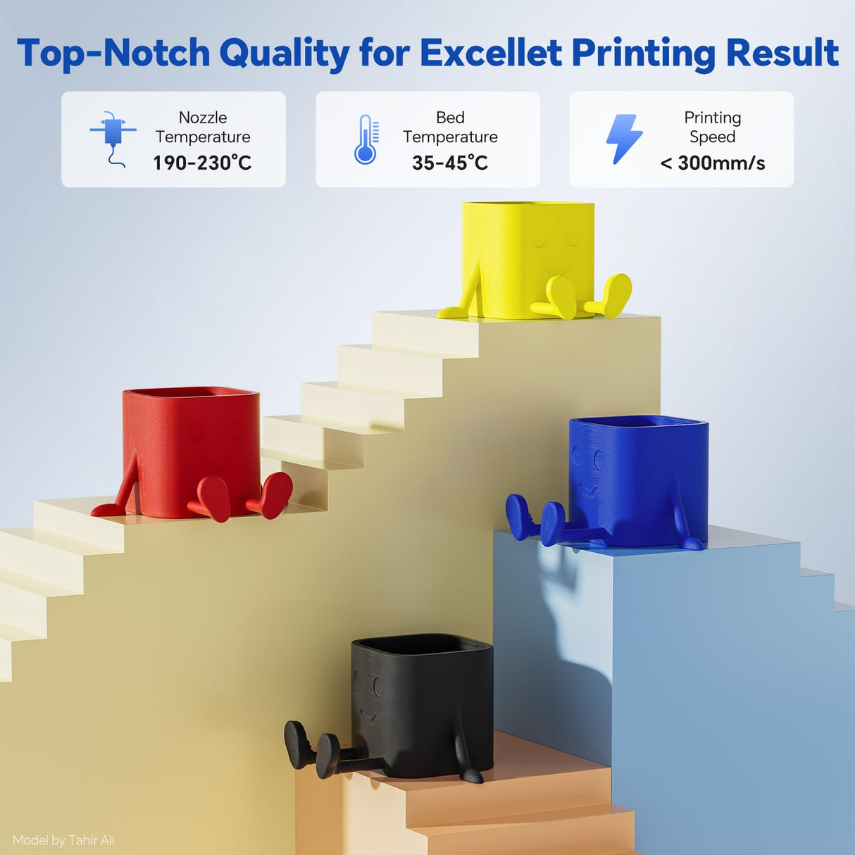 DEEPLEE PLA PRO Filament 1.75mm, Stronger Toughness 3D Printer Filament, PLA Filament Dimensional Accuracy +/- 0.02 mm, Neatly Wound, Fits Most FDM 3D Printer, 1KG Black Deeplee