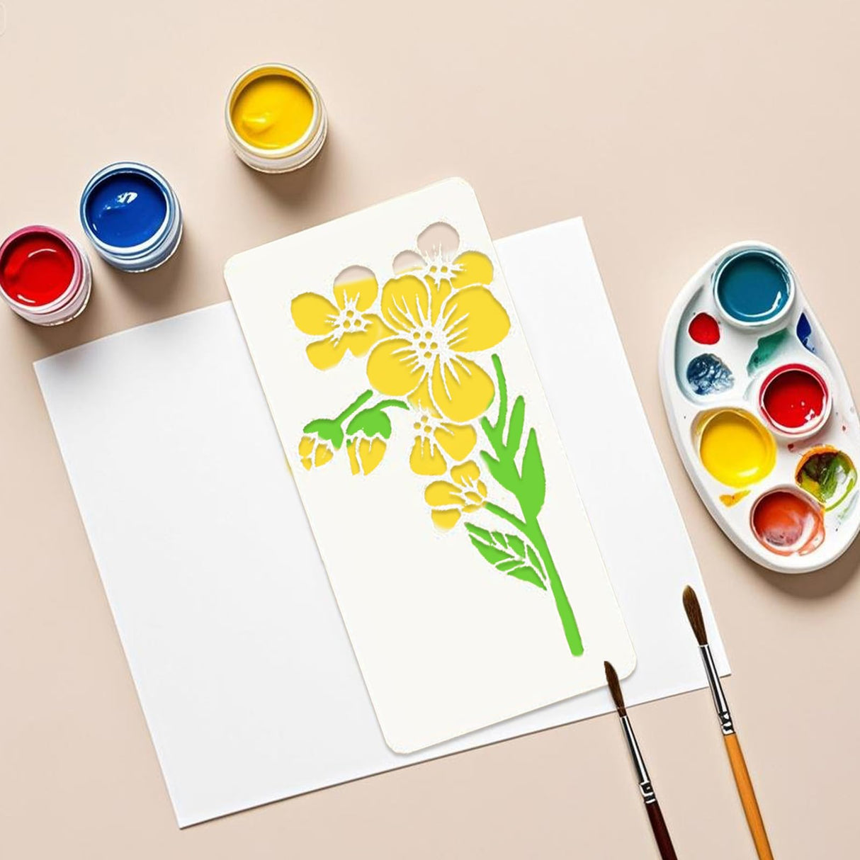 18 Sheet Reusable Flower Stencils for Painting,Stencils for Painting on Wood,Large Floral Stencil Templates with Leaf Vine Designs for DIY Crafts,Home Decor,Furniture Art starfa lab