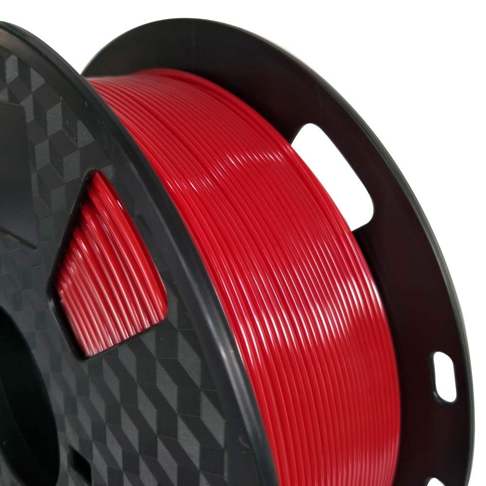 CC3D PETG Pro Filament Red 1.75 mm 1KG 3D Printer Filament 2.2lbs 3D Printing Material Easy to Print PETG Red Filament CC3D