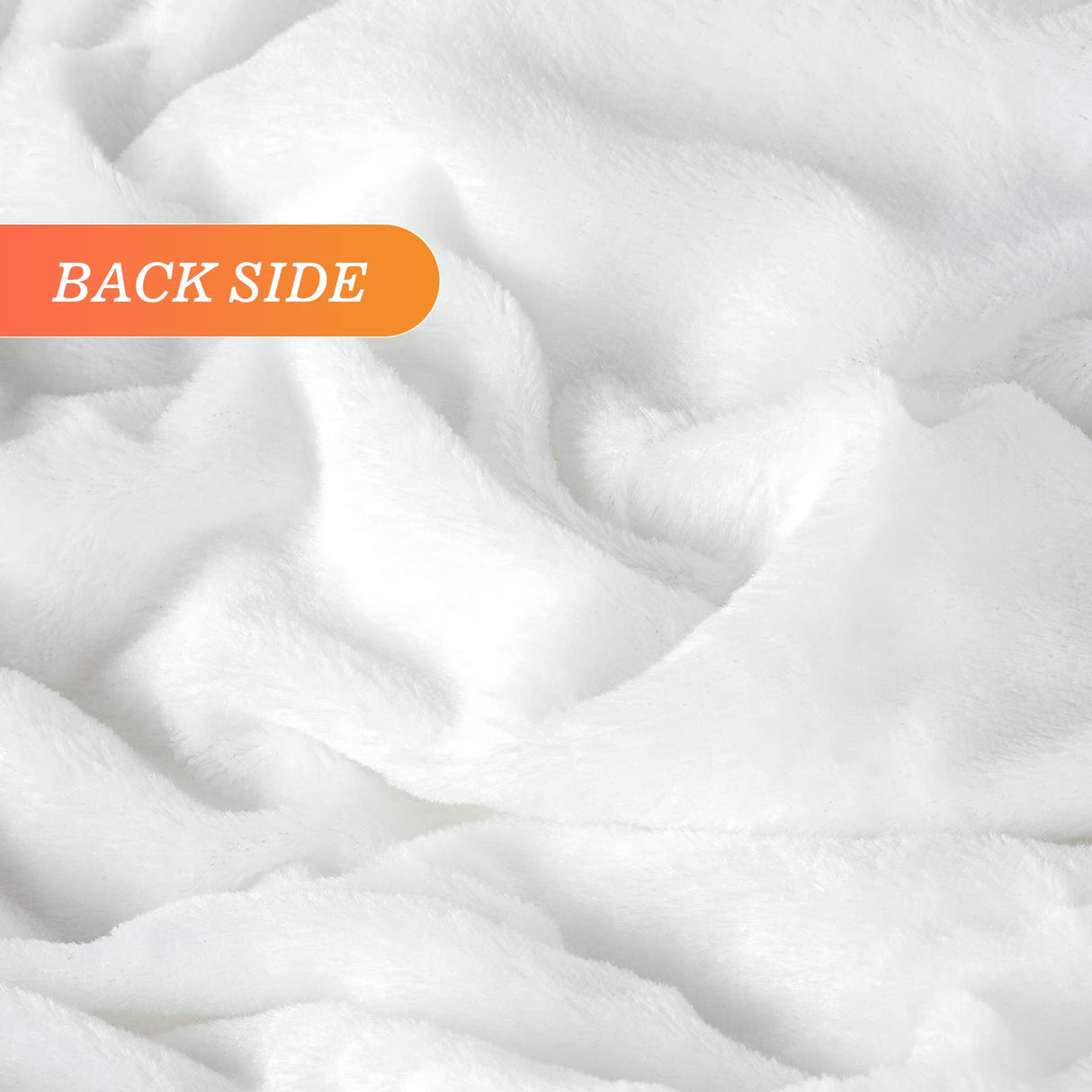 TOONOW Extra Soft Fuzzy Faux Fur Throw Blanket 50"x60", Reversible Lightweight Fluffy Cozy Plush Comfy Microfiber Fleece Decorative Shaggy Blanket for Couch Sofa Bed, Pure White TOONOW