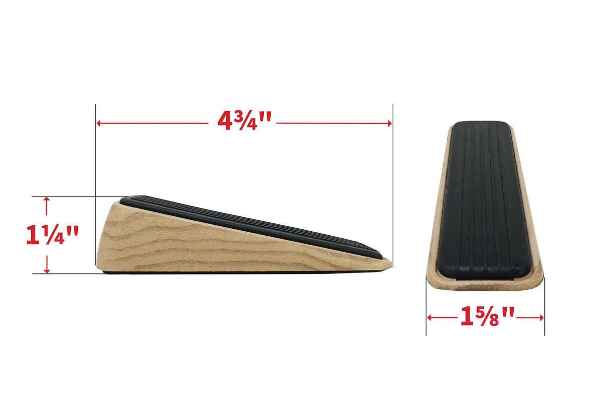 Shepherd Hardware 9333 Designer Door Wedge, Woodgrain, Non-Skid Rubber Base Grip Shepherd Hardware