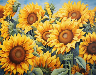 GXGLLPZBY 5D Diamond Painting Kits for Beginners,DIY Sunflower Diamond Art Kits for Adult, Full Round Diamond Dot Gem Art Kits,Home Wall Decoration 11.8x15.8 Inches