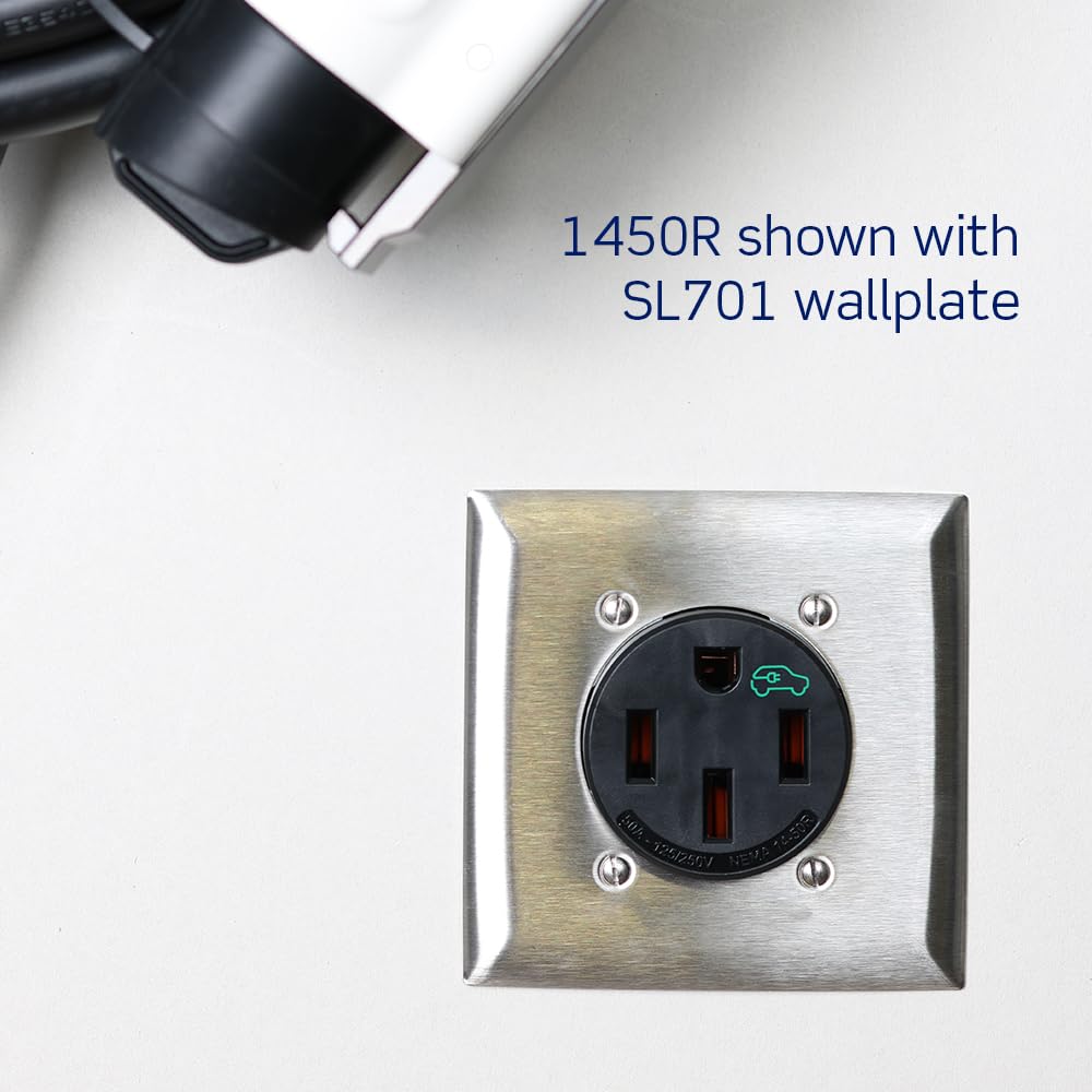 Leviton 1450R 50 Amp EV Charging Receptacle/Outlet, Heavy Duty Leviton