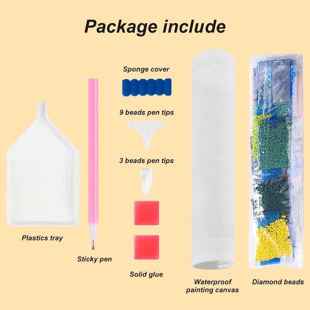 WSLWXSHM Diamond Painting Kits for Adults, Dog Round Full Drill Diamond Art Kits, 5D DIY Paint with Diamonds Crafts for Home Wall Decoration Gifts 12×12Inch Flower Basket WSLWXSHM