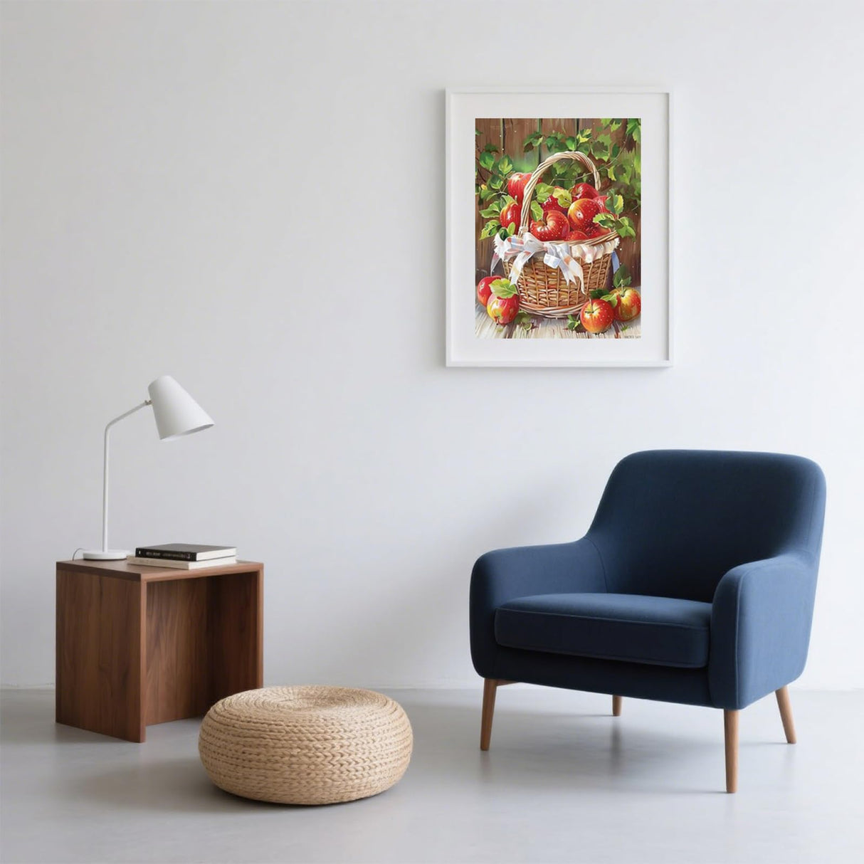 MOER SKY Foods Diamond Painting Kits for Adults, Apples Diamond Painting Art Kit for Adult, DIY Full Drill Gem Art with Diamonds for Home Wall Decor Gifts 12x16 Inch MOER SKY