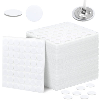 Zonon 1120 Pieces 20 Sheets Candle Making Wick Stickers Double-Sided Heat Resistance Hot Wax Wick Stickers for Candle Making(15 mm,White)