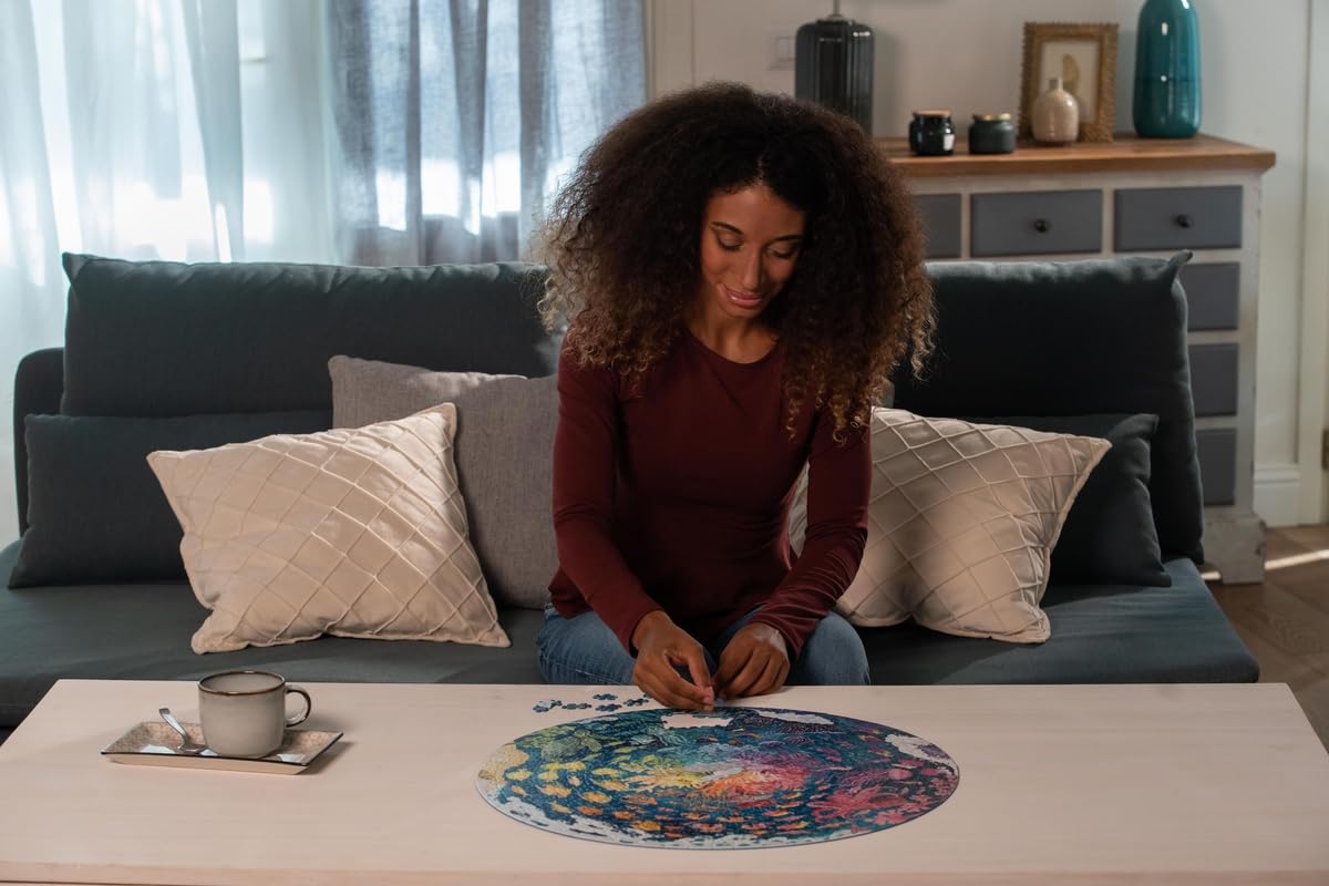 Ravensburger Circle of Colors: Ocean - 500 Piece Round Jigsaw Puzzle | Engaging Activity for Kids and Adults | Premium Quality | Sustainable Forestry Practices | FSC Certified Ravensburger