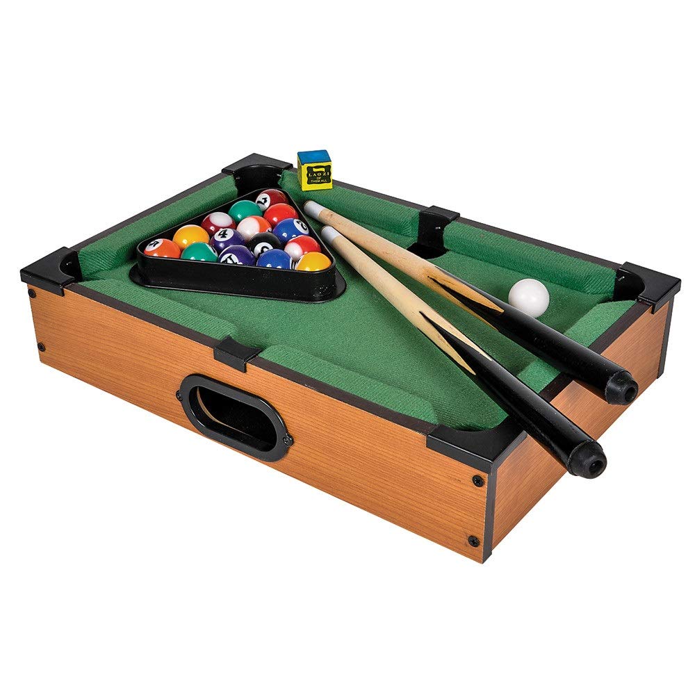 Mini Pool Table for Kids - Small Tabletop Pool Table for Adults and Kids - Fun Portable Mini Billiards Game - Great for Cats - Srenta Srenta