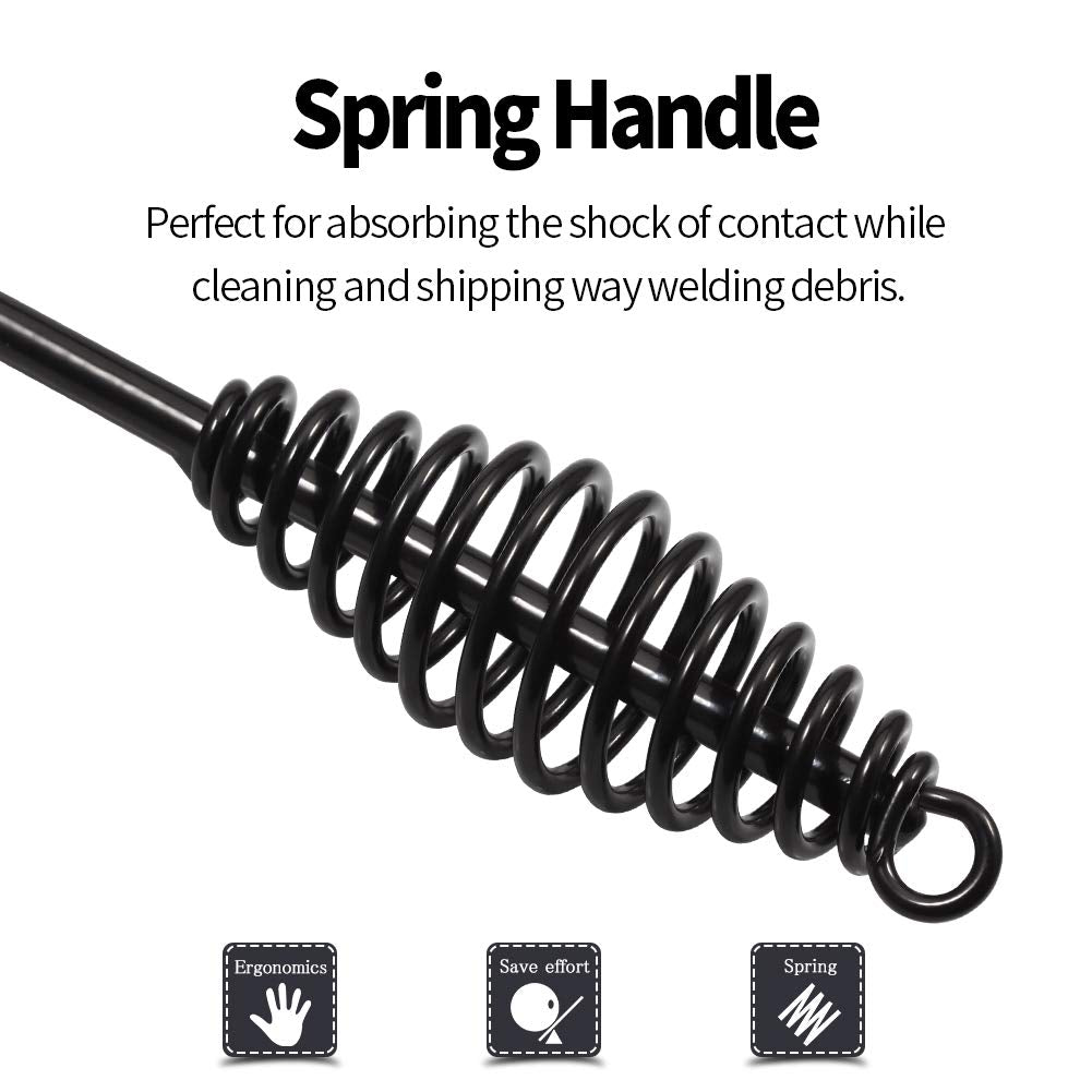 SPEEDWOX 6PCS MIG Welding Pliers Welding Hammer 2 Stainless Steel Metal Sheet Thickness Gauges 6 Row Wire Scratch Brush Storage Pouch Welding Tools Set SPEEDWOX