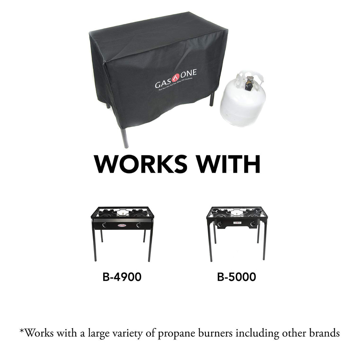 Gas ONE Two Burner Patio Cover Weather & Dust Resistance Cover for Majority of Double Burners Gas One