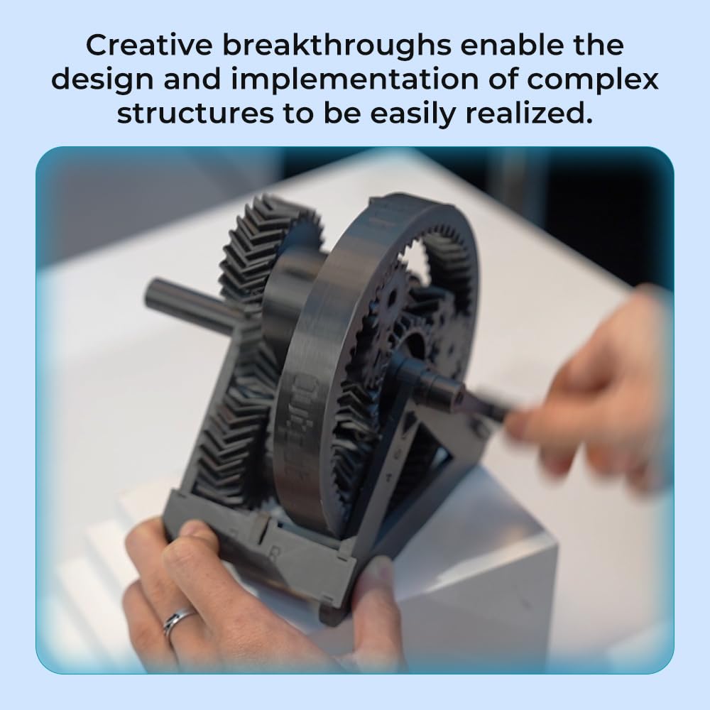 Creality PLA Carbon Fiber Filament 1.75mm, Hyper PLA-CF 3D Printer Filament with Matte Finish for 50-300mm/s High-Speed Printing, Dimensional Accuracy +/-0.03mm Creality