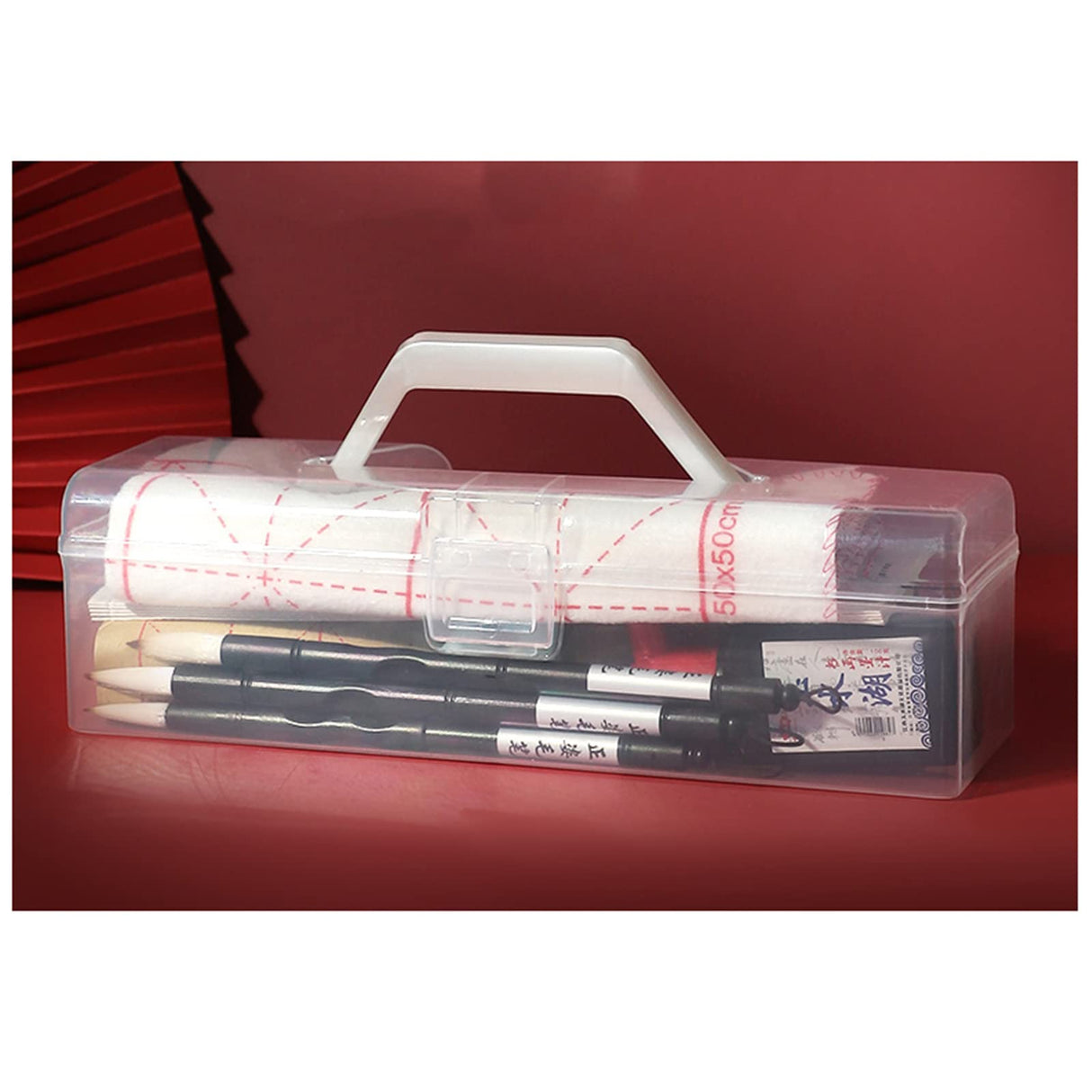 Calligraphy Kits for Beginners,Sumi Supplies for Japanese Calligraphy Set,Calligraphy Brush Magic Rewritable Calligraphy Water Writing Fabric Cloth Brush Pen Set,Rice Paper Replacement & Inkless 20pcs WoodArtSupply