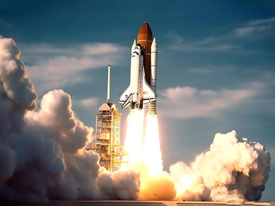 Diamond Painting Kits Magnificent Space Shuttle Launching, 5D DIY Crafts for Adults Diamond Art Kits, Full Drill Round Gem Painting Kit Paint with Diamonds Dots, Space Rocket Launch Gifts 12x16 inch